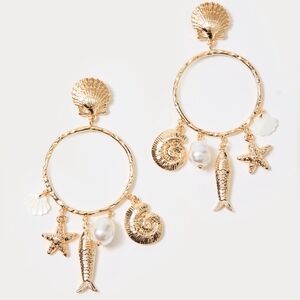 Lilly Pulitzer Summer Serenade Charm Hoop Earrings